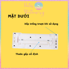 [HOTIS] Bàn cắt giấy A5/A4 KW-triO Light Trimmer 4in1, 4 dao cắt/ 4 kiểu/ 2 chiều/ có thước gấp - No.13045