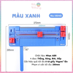 [HOTIS] Bàn cắt giấy A5/A4 KW-triO Light Trimmer 4in1, 4 dao cắt/ 4 kiểu/ 2 chiều/ có thước gấp - No.13045