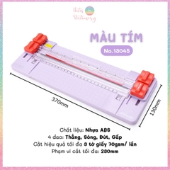 [HOTIS] Bàn cắt giấy A5/A4 KW-triO Light Trimmer 4in1, 4 dao cắt/ 4 kiểu/ 2 chiều/ có thước gấp - No.13045
