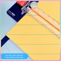 [HOTIS] Bàn cắt giấy A5/A4 KW-triO Light Trimmer 4in1, 4 dao cắt/ 4 kiểu/ 2 chiều/ có thước gấp - No.13045