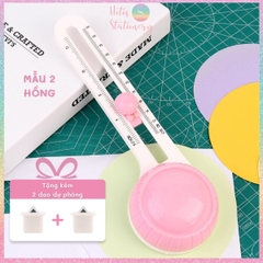 Dụng cụ cắt hình tròn Hotis có thể điều chỉnh đường kính thủ công DIY - Tặng kèm 2 dao thay thế