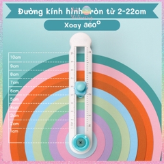 [HOTIS] Dụng cụ cắt hình tròn xoay 360 độ làm thủ công handmade DIY