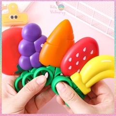 [HOTIS] Kéo trái cây mini đính nam châm, kéo cắt thủ công dành cho học sinh - KT 9.5X5.5cm