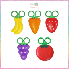 [HOTIS] Kéo trái cây mini đính nam châm, kéo cắt thủ công dành cho học sinh - KT 9.5X5.5cm