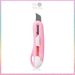 [HOTI] Dao rọc giấy Deli lưỡi thép không gỉ - Dao rọc mini bỏ túi kim loại tiện lợi văn phòng học sinh màu pastel