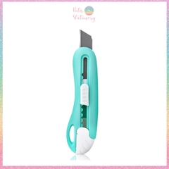 [HOTI] Dao rọc giấy Deli lưỡi thép không gỉ - Dao rọc mini bỏ túi kim loại tiện lợi văn phòng học sinh màu pastel
