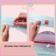 [HOTIS] Bàn cắt giấy KW-triO A4 Mini Light Paper Cutter No.13831 mỏng nhẹ nhỏ gọn tiện lợi