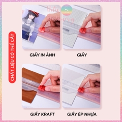 [HOTIS] Bàn cắt giấy KW-triO A4 Mini Light Paper Cutter No.13831 mỏng nhẹ nhỏ gọn tiện lợi