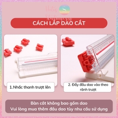 Bàn cắt giấy A4 đa năng KW-triO No.13046 Multi Trimmer Board 31cm - Không bao gồm dao cắt