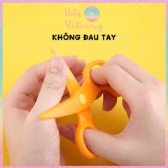[HOTIS] Kéo cắt giấy thủ công cho bé phát triển kỹ năng, kéo nhựa cho bé tập cắt giấy DIY handmade
