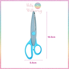 [HOTIS] Kéo răng cưa cắt giấy thủ công DIY handmade kéo lượn sóng quai to nhỏ