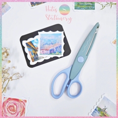 [HOTIS] Kéo răng cưa cắt giấy thủ công DIY handmade kéo lượn sóng quai to nhỏ