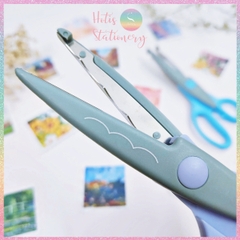 [HOTIS] Kéo răng cưa cắt giấy thủ công DIY handmade kéo lượn sóng quai to nhỏ