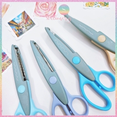 [HOTIS] Kéo răng cưa cắt giấy thủ công DIY handmade kéo lượn sóng quai to nhỏ