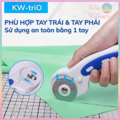 [HOTIS] Dao lăn tròn cầm tay KW-triO Rotary Cutter cắt giấy, vải, da