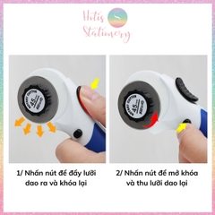 [HOTIS] Dao lăn tròn cầm tay KW-triO Rotary Cutter cắt giấy, vải, da