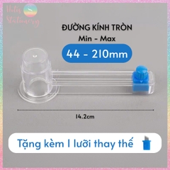 [HOTIS] Dao cắt hình tròn có thể điều chỉnh đường kính, cắt giấy thủ công - Kèm 1 dao thay thế