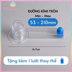 [HOTIS] Dao cắt hình tròn có thể điều chỉnh đường kính, cắt giấy thủ công - Kèm 1 dao thay thế