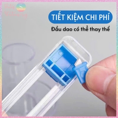 [HOTIS] Dao cắt hình tròn có thể điều chỉnh đường kính, cắt giấy thủ công - Kèm 1 dao thay thế
