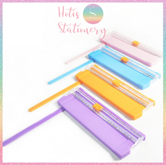 [HOTIS] 10 MÀU - Bàn Cắt Giấy Mini A5 Có Thước Gấp – Dụng Cụ Handmade, DIY Chính Xác & Tiện Lợi