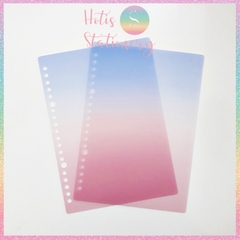 [HOTIS] Set 2 bìa lá nhựa rời A5/ B5/ A4 màu gradient, morandi làm sổ còng, planner