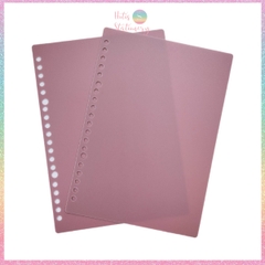 [HOTIS] Set 2 bìa lá nhựa rời A5/ B5/ A4 màu gradient, morandi làm sổ còng, planner