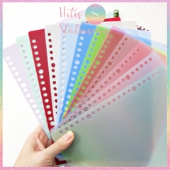[HOTIS] Set 2 bìa lá nhựa rời A5/ B5/ A4 màu gradient, morandi làm sổ còng, planner