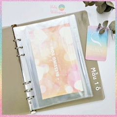 [HOTIS] Sheet meet Bìa lỗ A5 6 lỗ trong suốt đựng hình, sưu tầm card