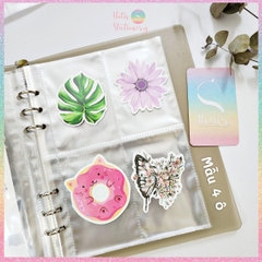 [HOTIS] Sheet meet Bìa lỗ A5 6 lỗ trong suốt đựng hình, sưu tầm card