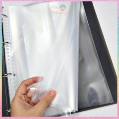 [HOTIS] Set 20 Bìa lá lỗ rời trong suốt KW-triO gắn bìa còng binder A4/ B5 - Không bao gồm bìa cứng