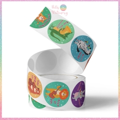 [HOTIS] Sticker Cuộn 500 Nhãn Dán Khen Thưởng Học Sinh - Tạo Động Lực, Kích Thích Học Tập, Phù Hợp Giáo Viên & Phụ Huynh