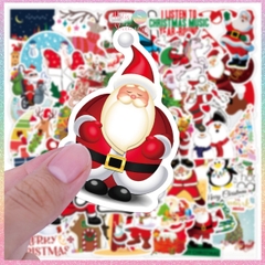 [HOTIS] Set 50 STICKER NOEL Giáng Sinh nhãn dán cán màng phim PVC không thấm nước, dán được nhiều lần