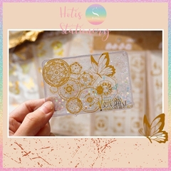 [HOTIS] Twinkle sticker vintage, nhãn dán ánh vàng lấp lánh, phong cách cổ điển