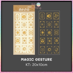 [HOTIS] Twinkle sticker vintage, nhãn dán ánh vàng lấp lánh, phong cách cổ điển