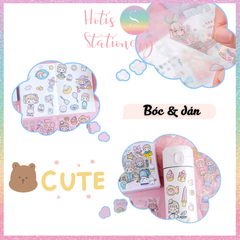 [HOTIS] Hộp 10 tờ Sticker Anime Nhật Hàn Trung trang trí sổ