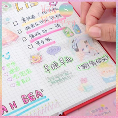 [HOTIS] Hộp 10 tờ Sticker Anime Nhật Hàn Trung trang trí sổ