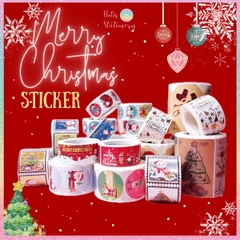 [HOTIS] 49 MẪU - Sticker nhãn dán Giáng Sinh Noel niêm phong trang trí hộp quà