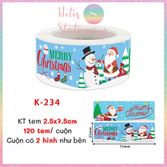 [HOTIS] 49 MẪU - Sticker nhãn dán Giáng Sinh Noel niêm phong trang trí hộp quà
