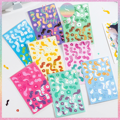 [HOTIS] Sticker ruy băng hoa trang trí sổ tay, card, toploader