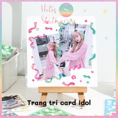 [HOTIS] Sticker ruy băng hoa trang trí sổ tay, card, toploader