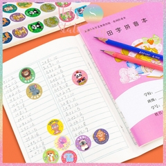 [HOTIS] Sticker khen thưởng Tiếng Anh/ Trung, tem dán thưởng khen ngợi học sinh tiểu học