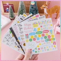 [HOTIS] Sticker nhãn dán chống nước cute phong cách Hàn Quốc