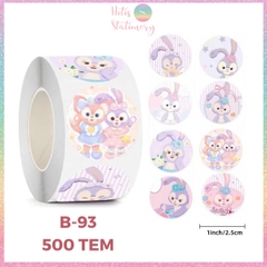 [HOTIS] 500 sticker hình dán hoạt hình Sanrio Star Dew siêu cute trang trí sổ, bàn học, niêm phong túi
