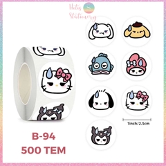 [HOTIS] 500 sticker hình dán hoạt hình Sanrio Star Dew siêu cute trang trí sổ, bàn học, niêm phong túi