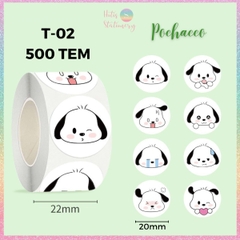 [HOTIS] 500 sticker hình dán hoạt hình Sanrio Star Dew siêu cute trang trí sổ, bàn học, niêm phong túi