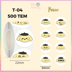 [HOTIS] 500 sticker hình dán hoạt hình Sanrio Star Dew siêu cute trang trí sổ, bàn học, niêm phong túi