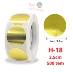 [HOTIS] 50 mẫu - Cuộn 500 tem dán sticker ngôi sao, trái tim, hình tròn lấp lánh dán trang trí hộp quà