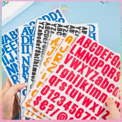 [HOTIS] Sticker chữ cái Tiếng Anh alphabet dán trang trí sổ tay, thiệp chúc