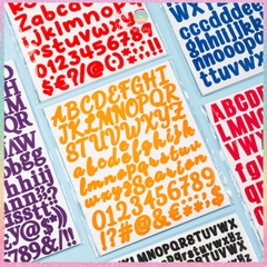 [HOTIS] Sticker chữ cái Tiếng Anh alphabet dán trang trí sổ tay, thiệp chúc