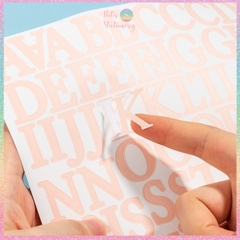 [HOTIS] Sticker chữ cái Tiếng Anh alphabet dán trang trí sổ tay, thiệp chúc